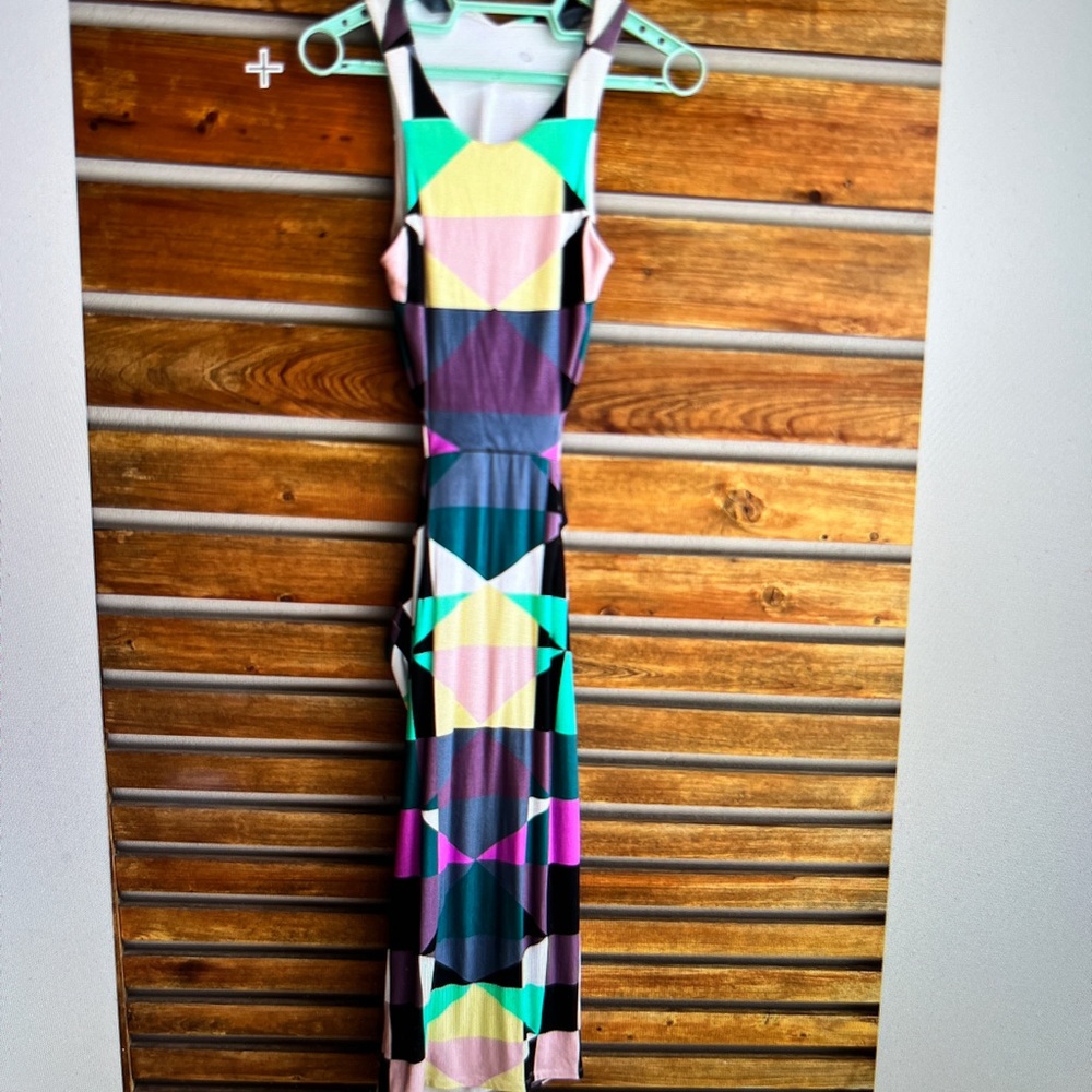 Mara Hoffman Body con diamond midi cutout dress